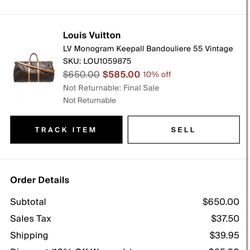 LV KEEPALL 55 With Strap 