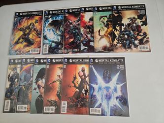 Mortal Kombat X #1-12 Complete Full Series Set 2014 DC Video Game Comics Lot