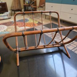 Mid Century Tiki Heywood Wakefield  ? Bamboo Magazine Rack