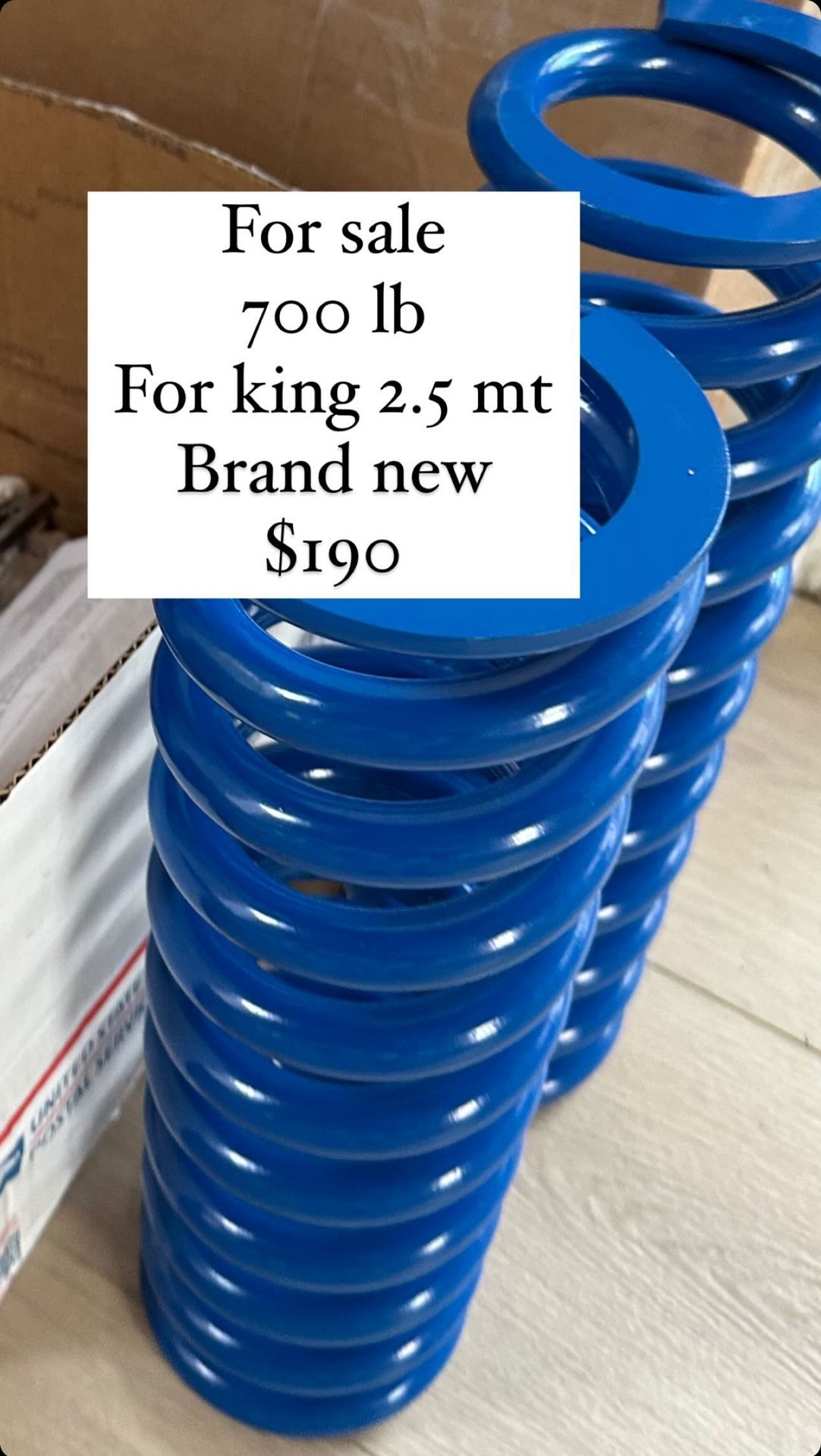 KING 700 LB springs For 2.5 Inch Mid Travel Tacoma Shocks 
