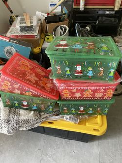 Christmas storage bins, bulk or individual