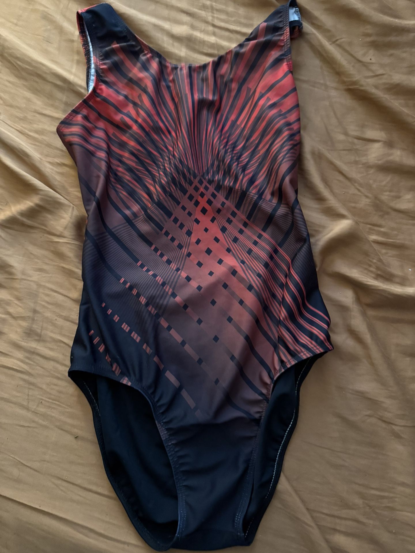 Adult Medium Black And Red Leotard