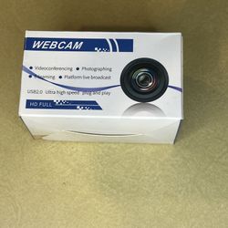 Webcam 30FPS with Full Microphone  HD 1080P for Computers PC