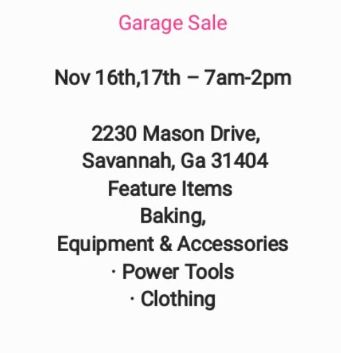 Garage Sale