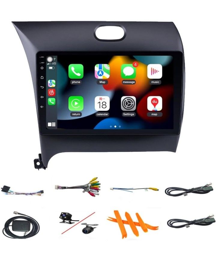 Kia K3 Cerato Forte Radio 2013-2018 With Built-in DSP Wireless Carplay Android Auto withFree Backup Camera9InchiPS Touch Screen GPS Navigation forCa