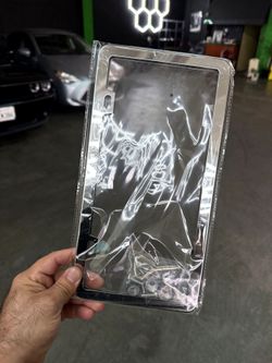 Chrome License Plate Frames 2-Pack - Mirror Polish Stainless Steel, Shown Installed
