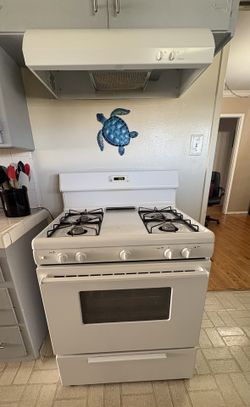 Gas stove with Range Hood - sale pending