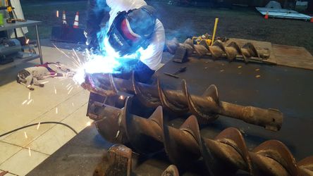 Bobcat Auger Bits and Excavators Buckets.