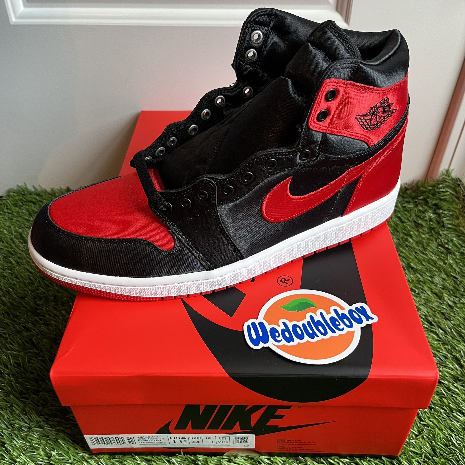 NIKE AIR JORDAN1 SATIN RED 28.5 ジョーダン1 NIKE AIR JORDAN 1 RE