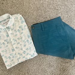 Men’s Volcom Shorts & Shirt Set