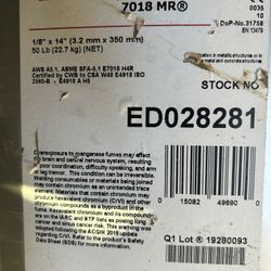 About 40 Pounds Of 7018 By 1/8” Welding Rods