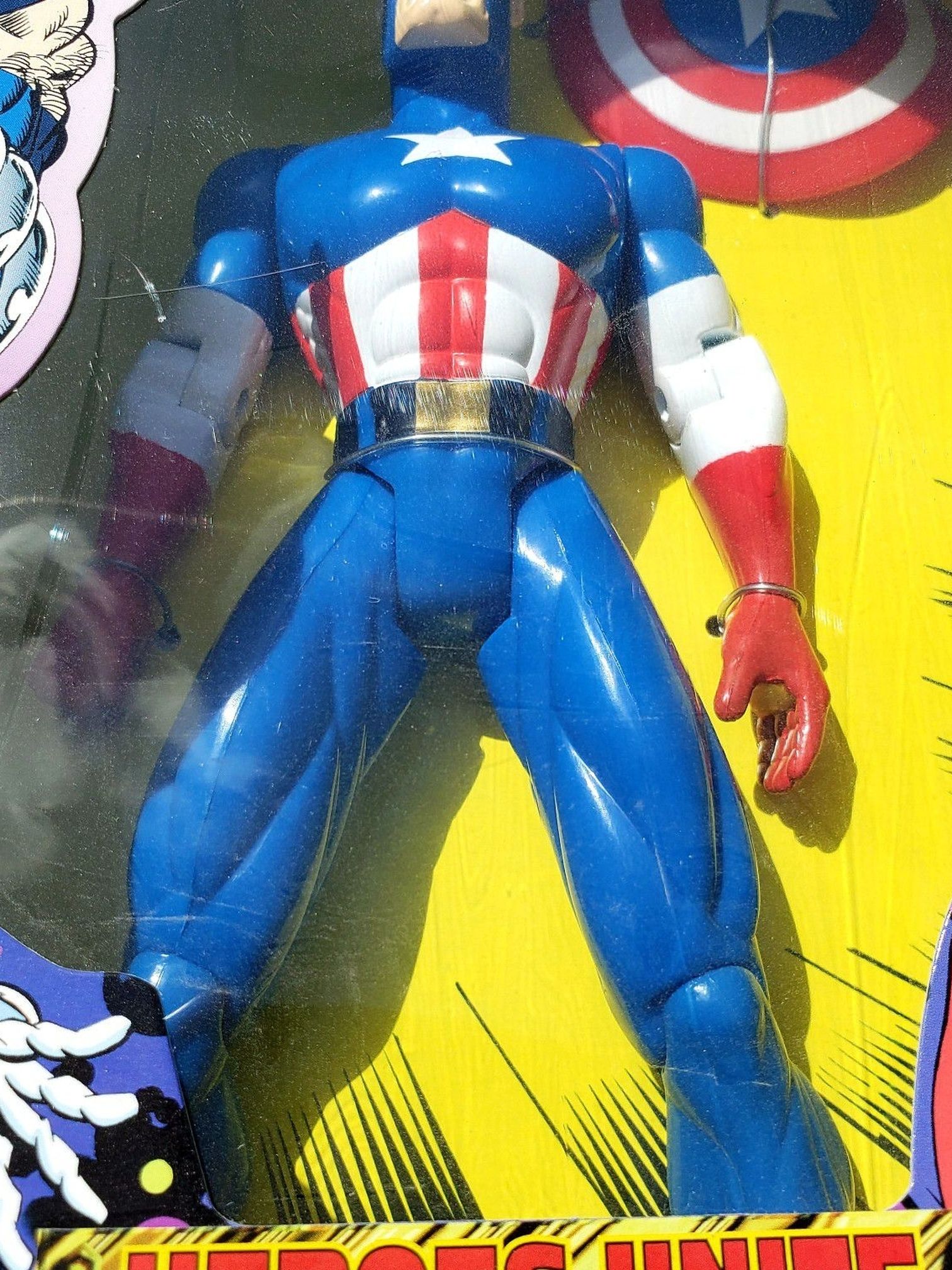 CAPTAIN AMERICA & IRON MAN 10" 1997 Marvel Toy Biz