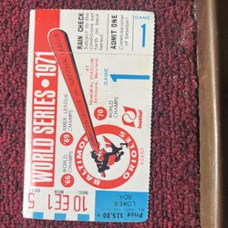 Orioles 1971 World Series Ticket Stub