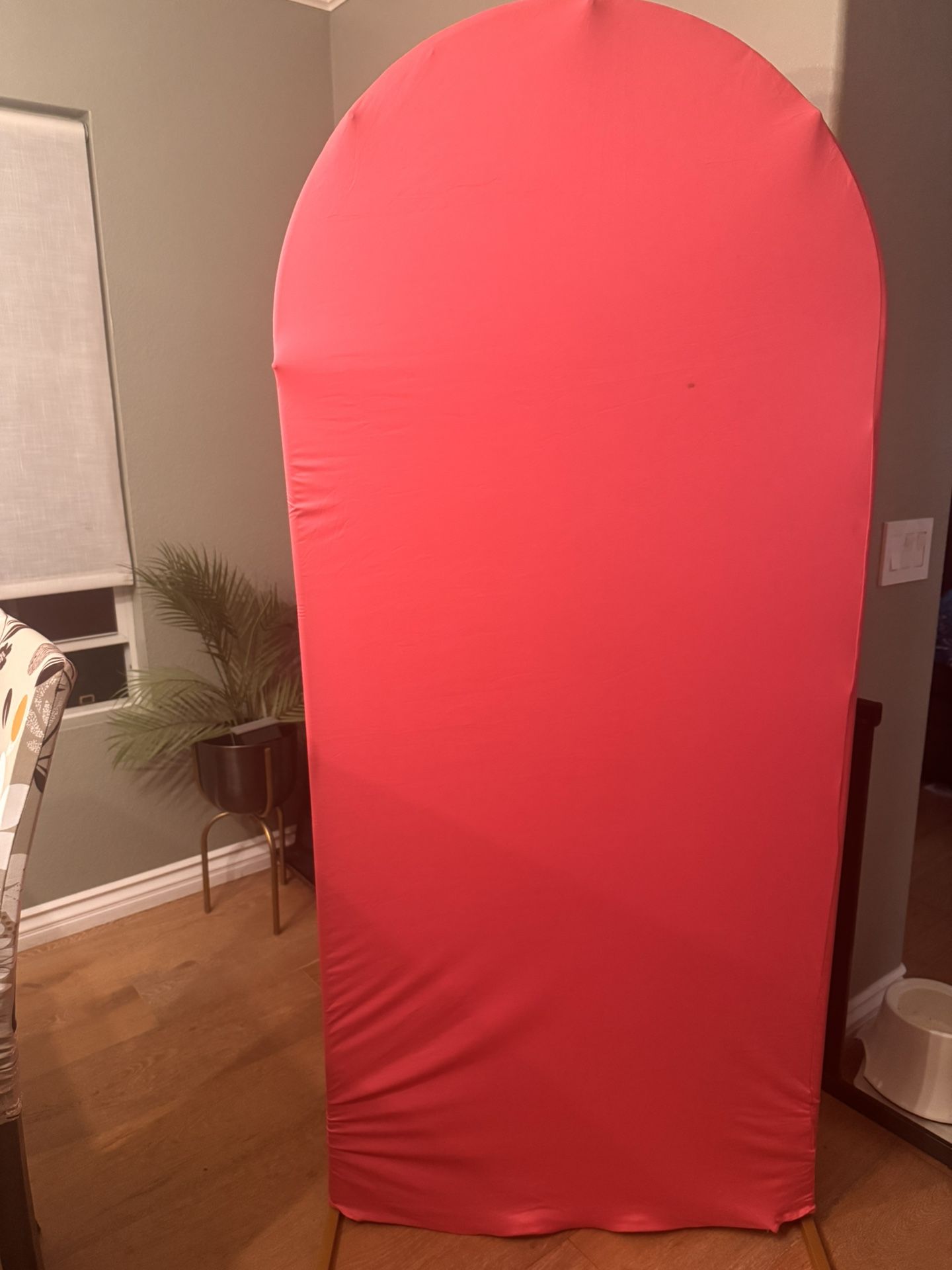 Hot Pink Arch & Metal Frame Each 6 FT Tall. Total $25