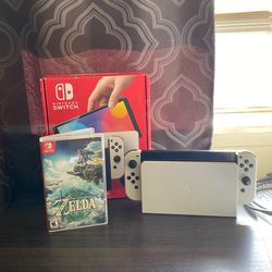 Nintendo Switch (OLED) with Zelda: Tears Of The Kingdom