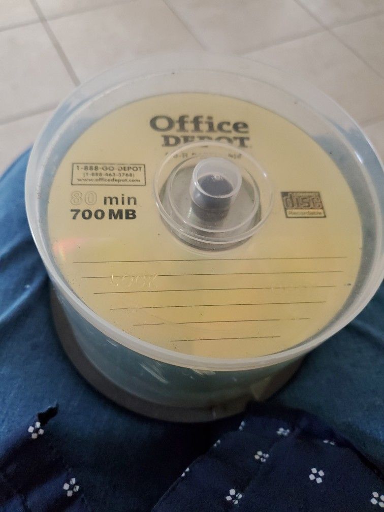 Office Depot 80 Min Recordable Discs...50