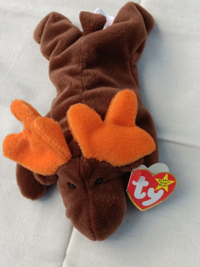 Collectible Chocolate The Moose Beanie Baby