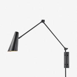 Old Bronze Symphony Modern Adjustable Plug-in Wall Sconce Light
