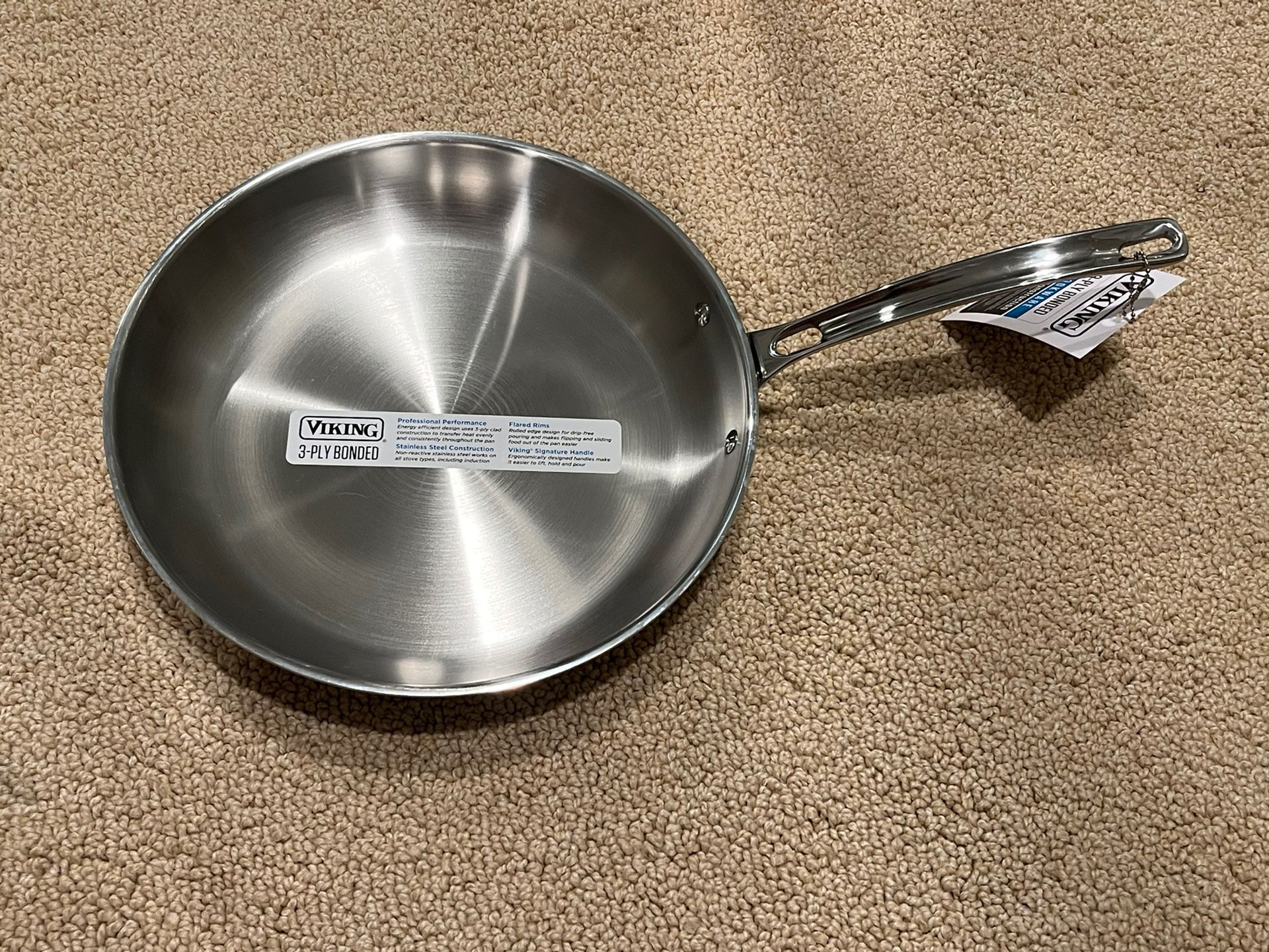 Viking 3-Ply Stainless Steel Fry Pan 12 Inch