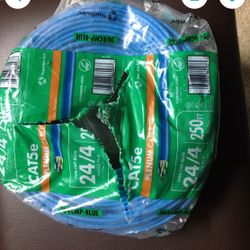 Cat 5e cable. Around 250 ft