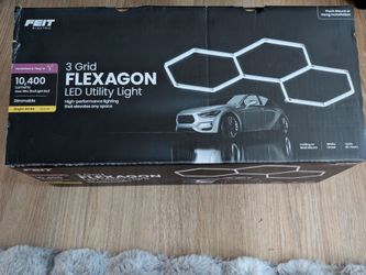 LED HEXAGON WHITE LIGHT GRID