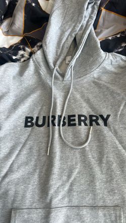 Grey burberry hoodie