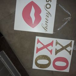 Xoxo Pink And Gold Decorations