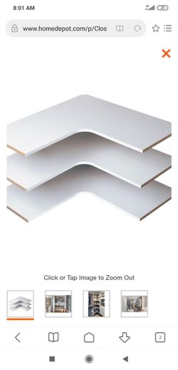 White Corner shelf pack of 3