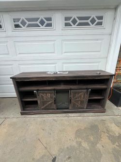 TV stand with fireplace 70”