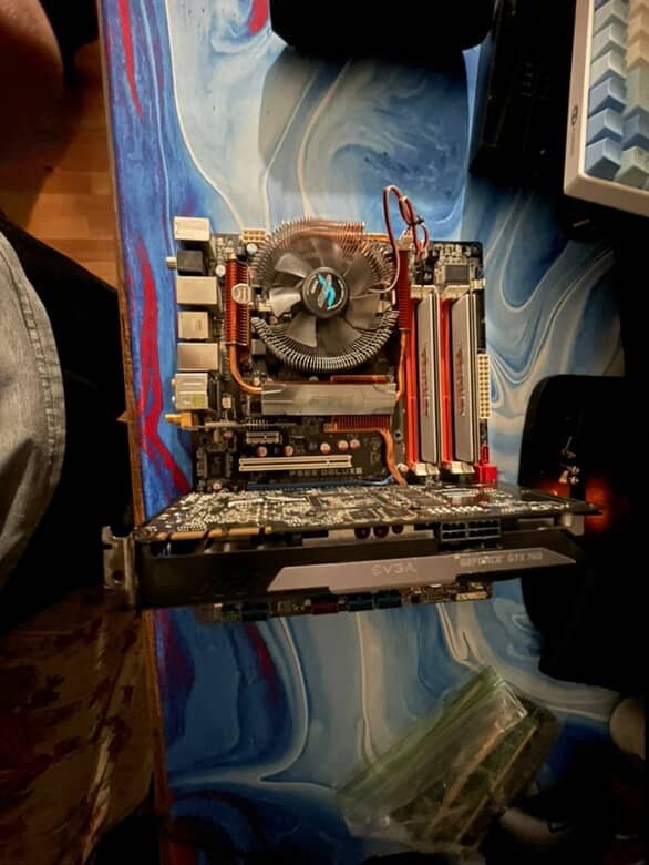 Completed Asus Motherboard With Integrated Wi-Fi