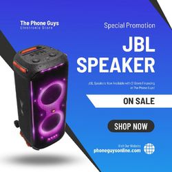 "Brand New JBL PartyBox 310 Bluetooth Speaker - Secure Yours with Just $1 Down Payment, No Credit Needed!"