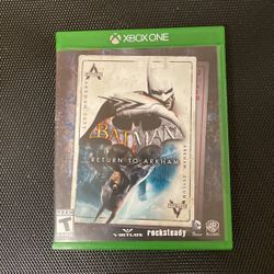 Xbox one Batman return to Arkham