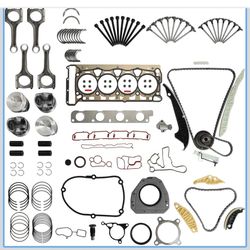 EA888 23mm 2.0 Rebuild Overhaul Kit With Timing Chain Kit & Piston & Connecting Rods Fit For Audi A3 Q3 VW Golf Passat CC 2.0T 2008-2015