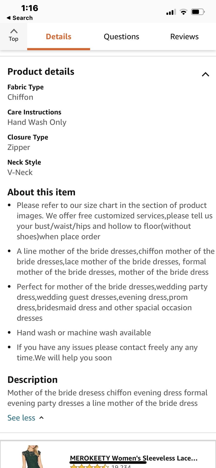 Wedding Or Evening Gown