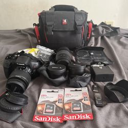 Canon Rebel T7 w/ Accessories 