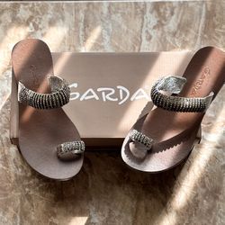 Garda Toe Ring Silver Rhinestones