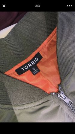 Torrid jacket olive green size 0(xl)
