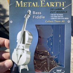 Metal Earth Bass Fiddle 3D Metal Model Kit