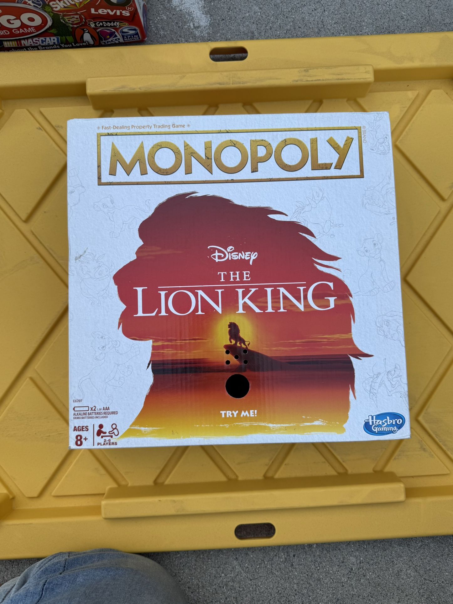 Monopoly The Lion King Board Game