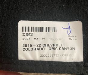 Chevrolet Chevy Colorado GMC Canyon Dashmat