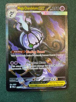 Mega Chandelure ex 115/084 SIR – Pokémon Pitch Black – NM