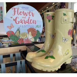 Disney Epcot’s flower & garden Festival rain boot