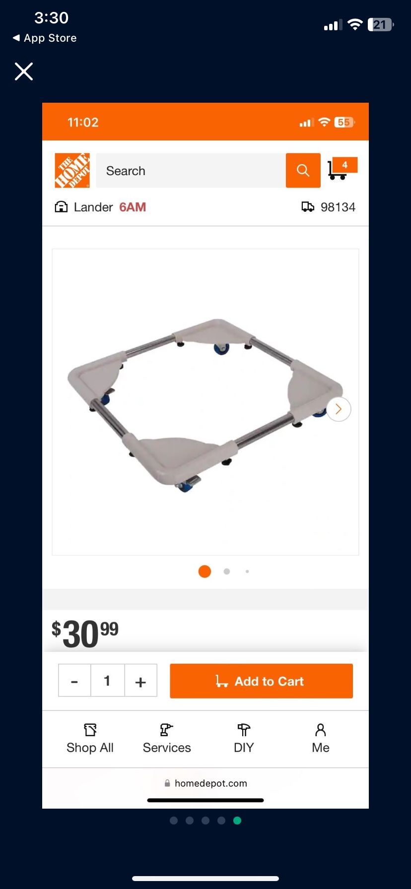 Apartment Washer Dolly Or To Move Items Around