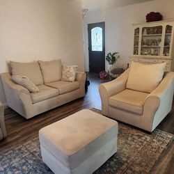 Sofa Loveseat Ottoman Set