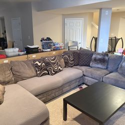 Large Gray Sectional 