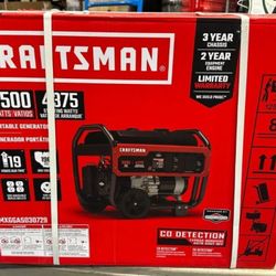New CRAFTSMAN 4375 Watts Start Running GENERATOR 