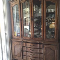 Wood China Hutch