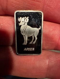 5 Gram .999 Fine Silver Aries Zodiac Bar