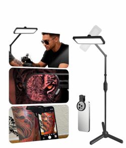 LED Floor Light Stand with Phone Holder