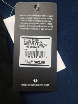 True Religion  ...L shirt black.  36w black jean shorts